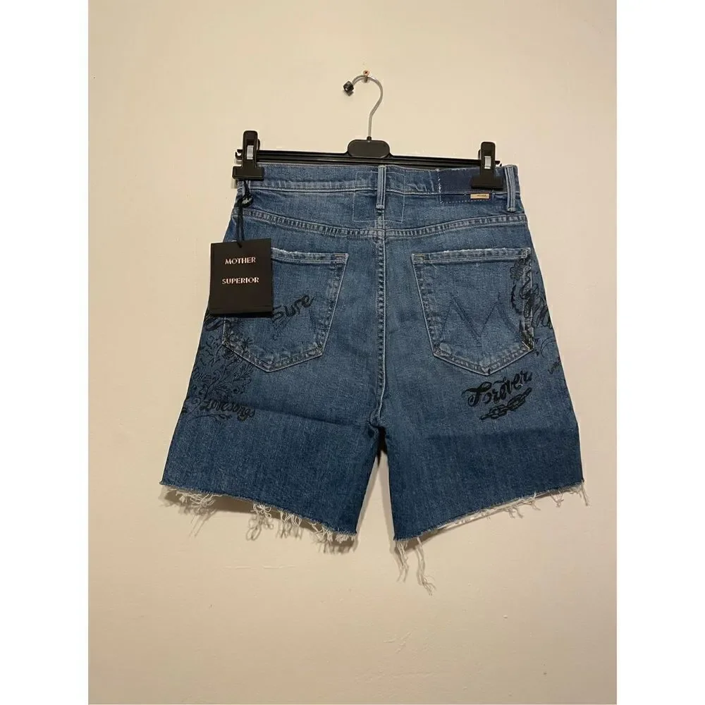 Mother smokin high waist frayed hem shorts size 28 and size 29, NWT